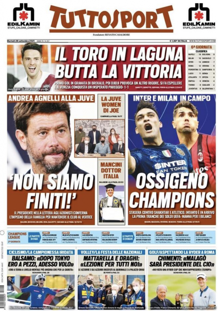 prima pagina