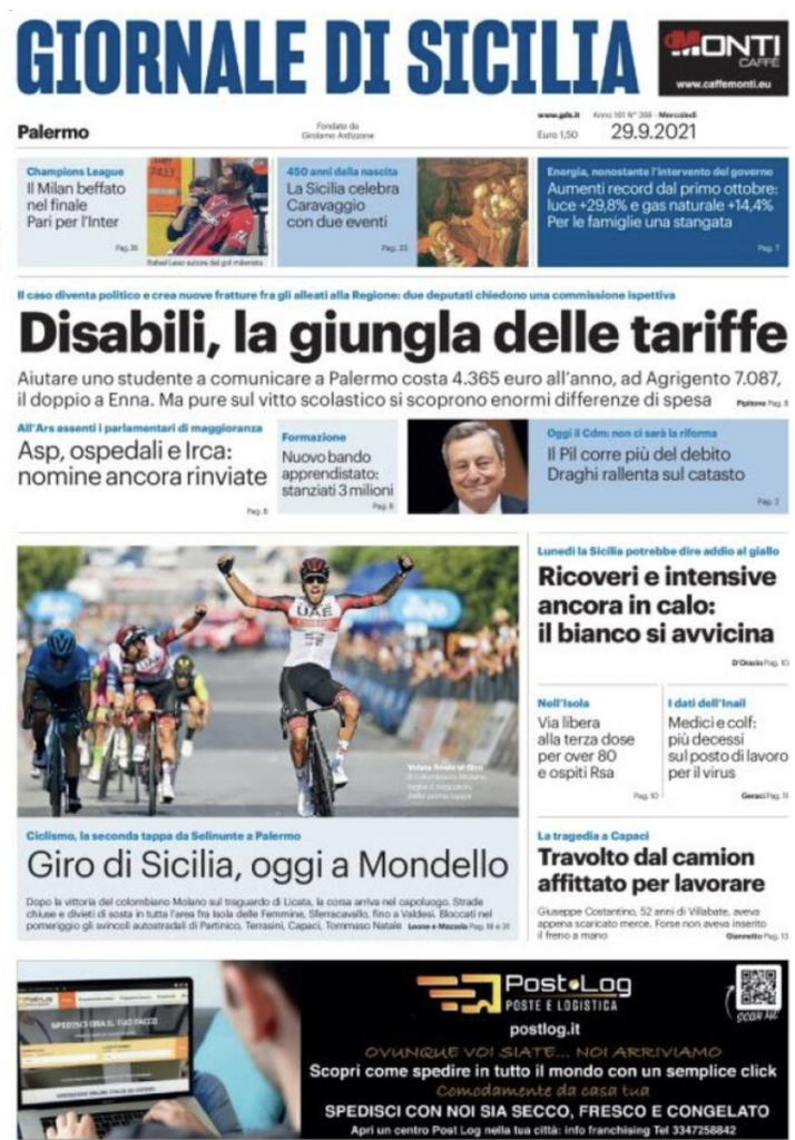 prima pagina
