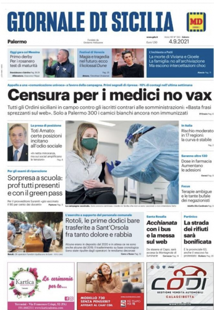prima pagina