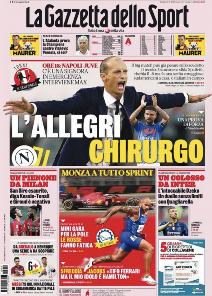 prima pagina