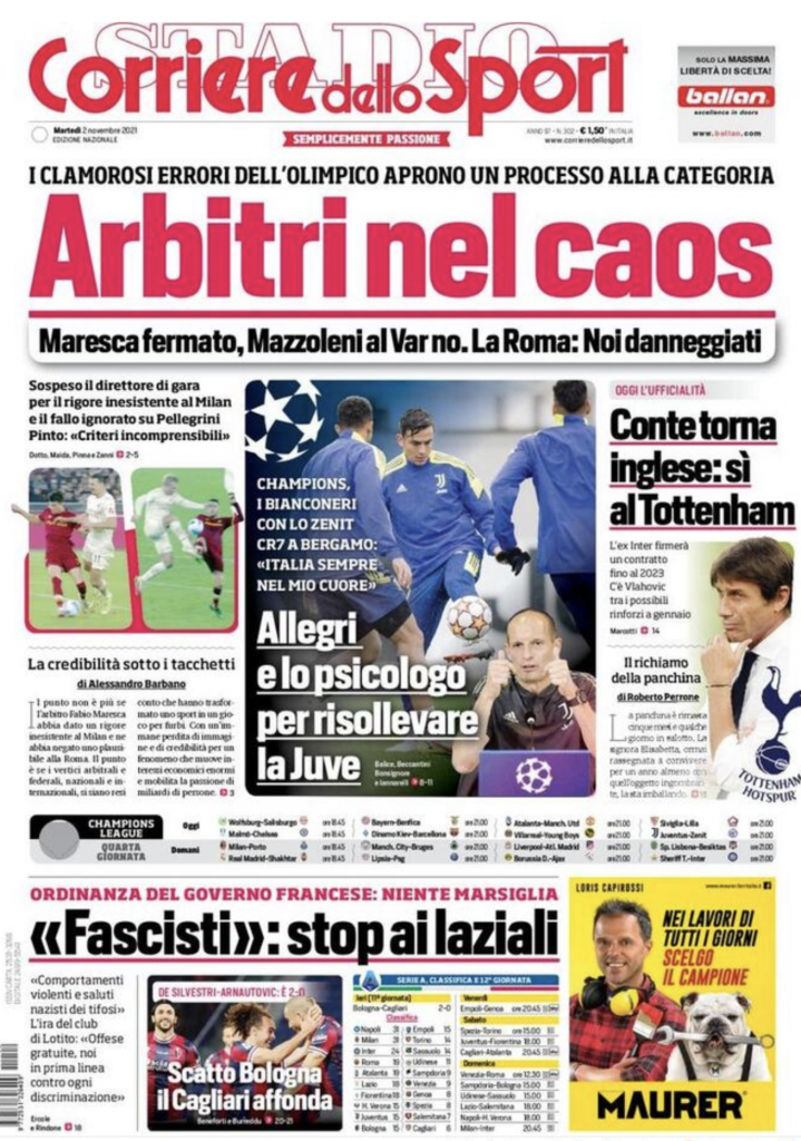 prima pagina
