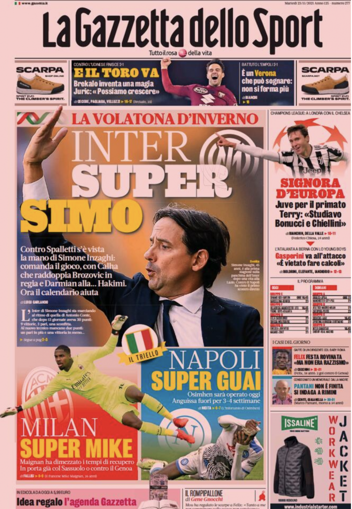 prima pagina
