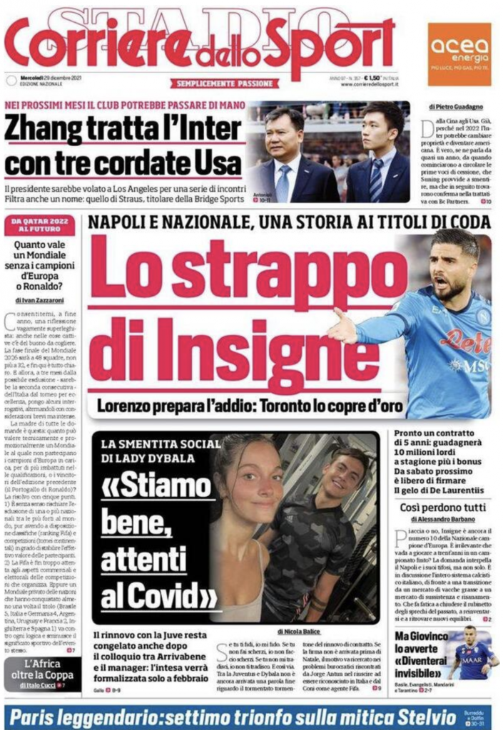 prima pagina