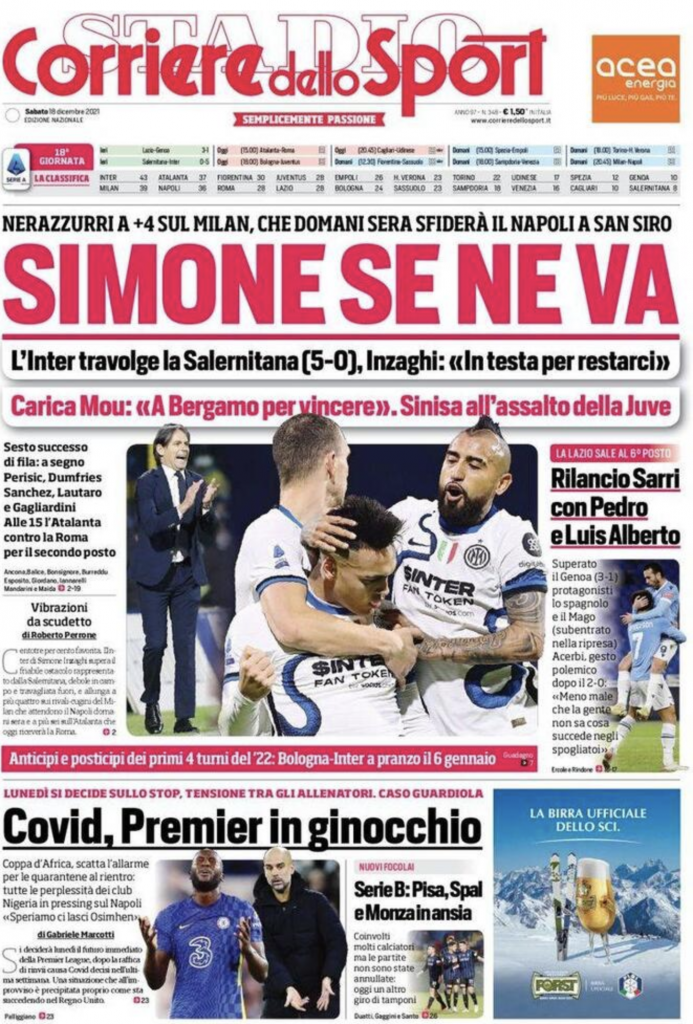 prima pagina