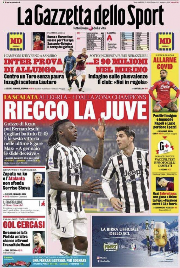 prima pagina