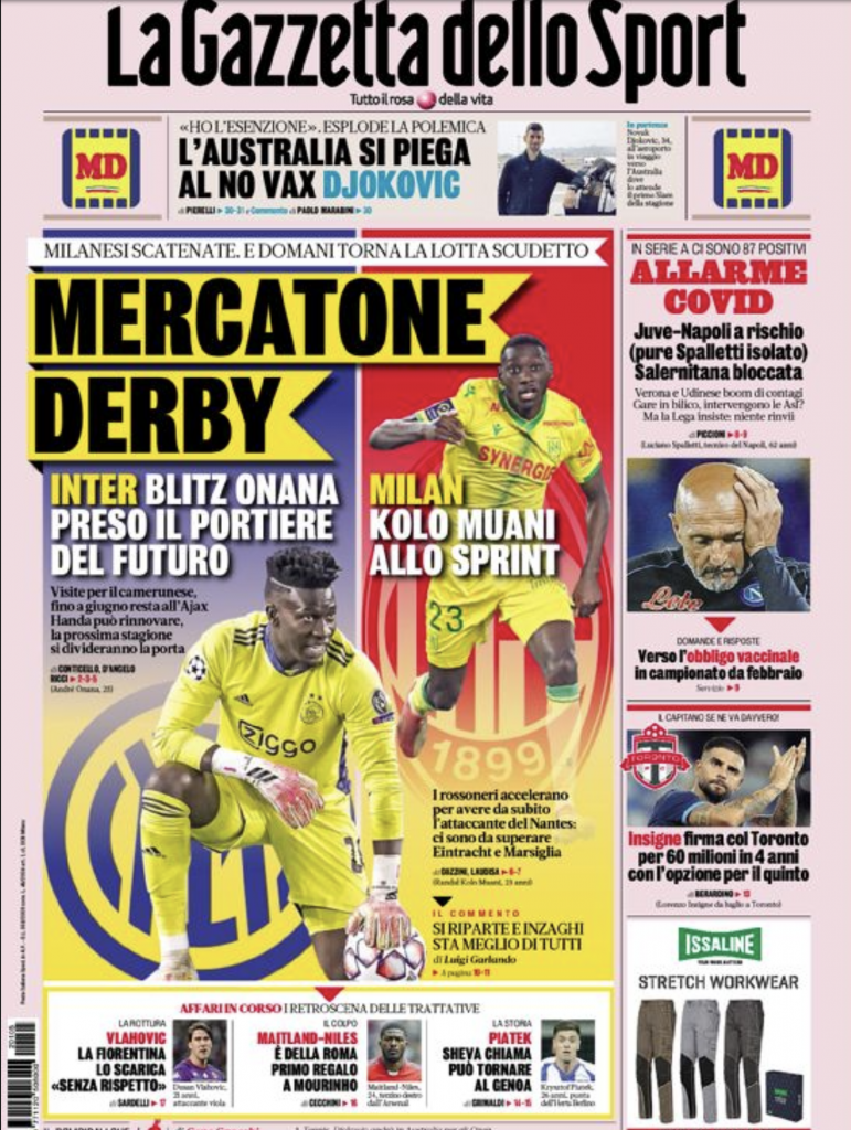 prima pagina