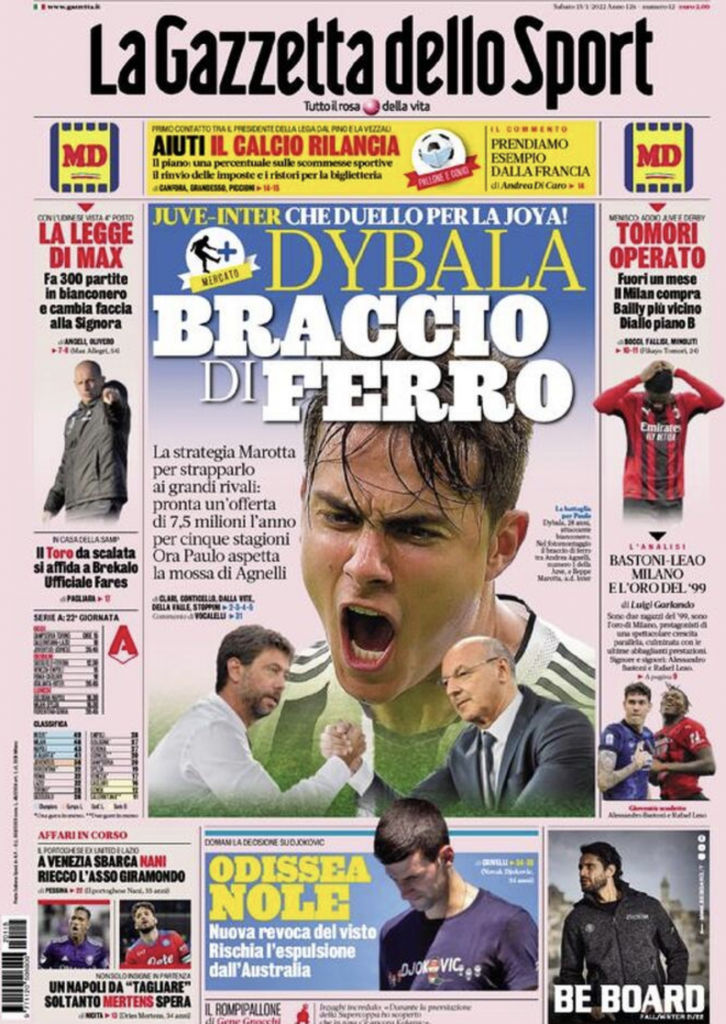 prima pagina