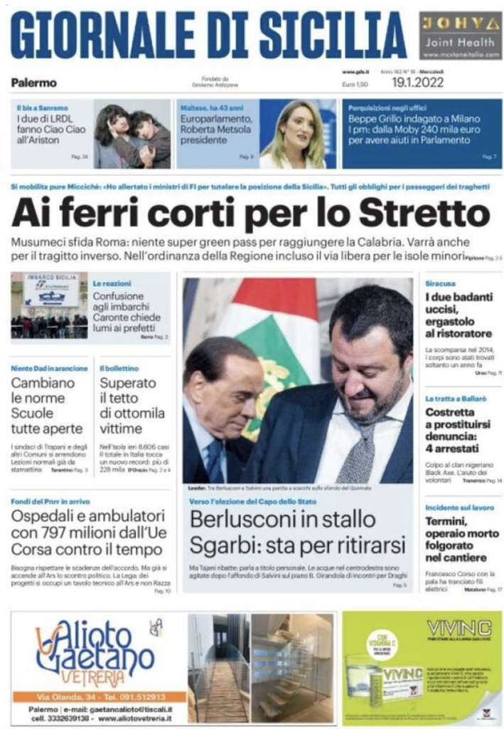 prima pagina