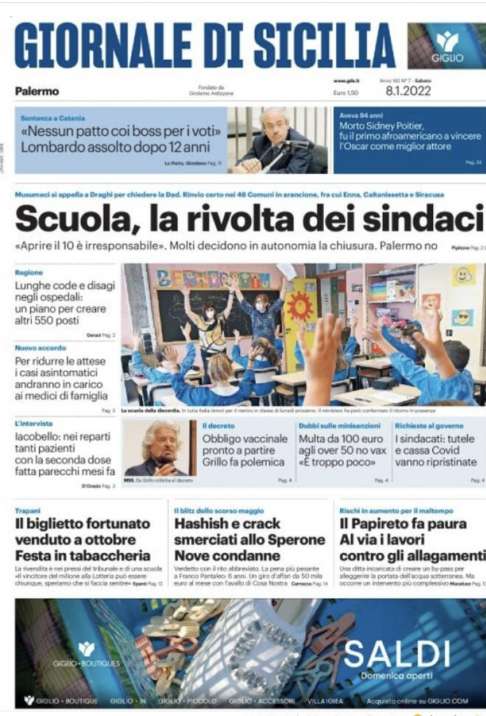 prima pagina