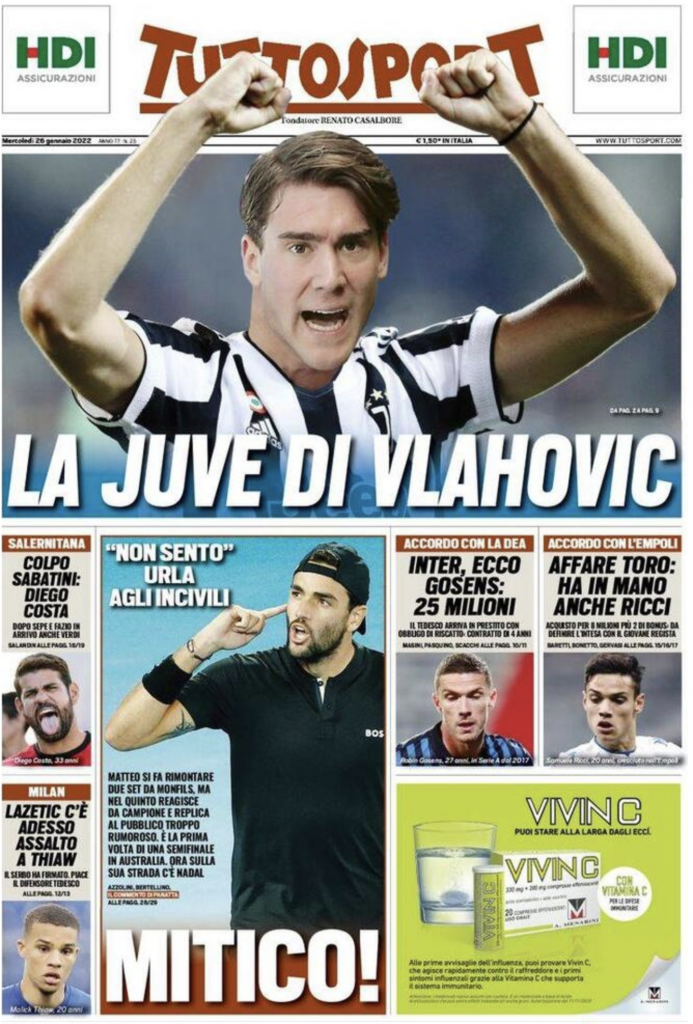 prima pagina