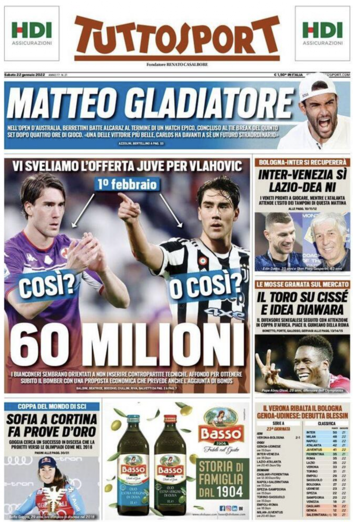 prima pagina