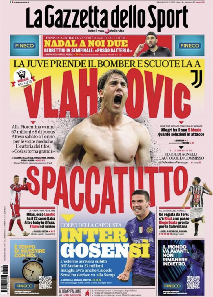 prima pagina