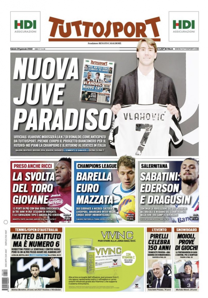 prima pagina