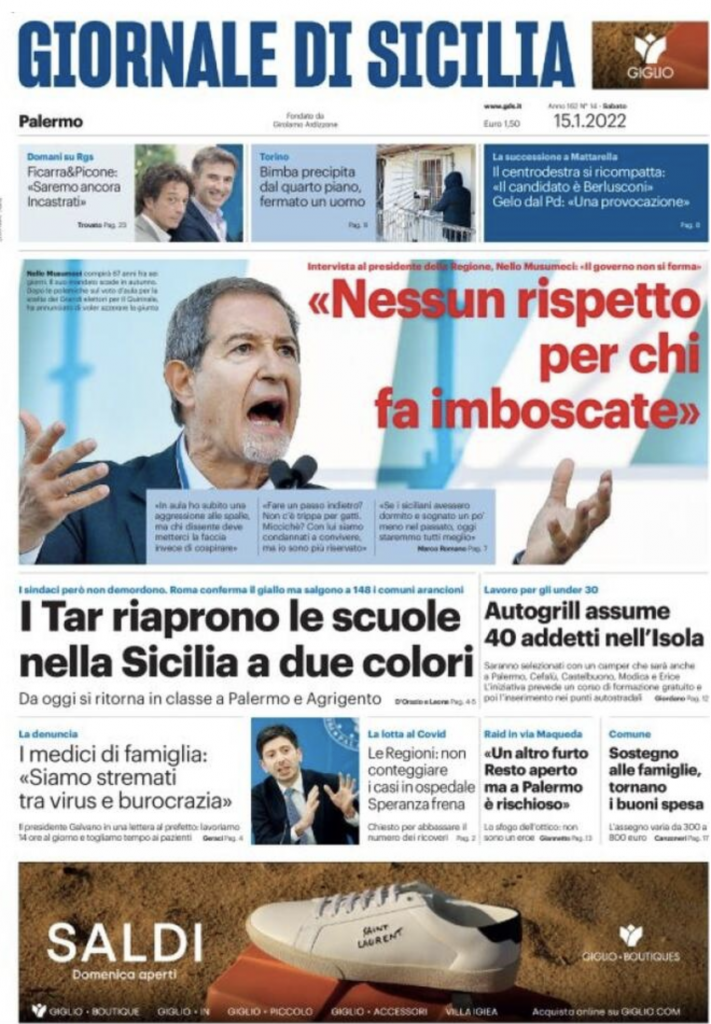 prima pagina