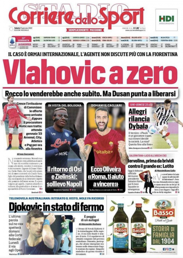 prima pagina