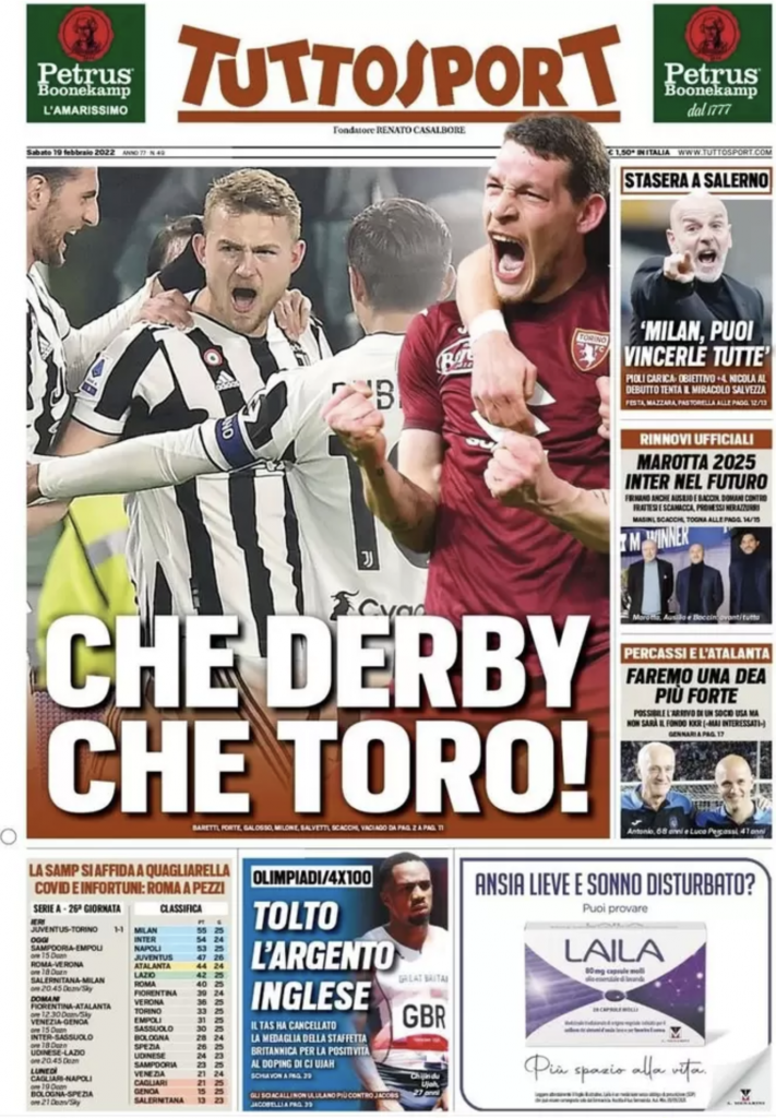 prima pagina