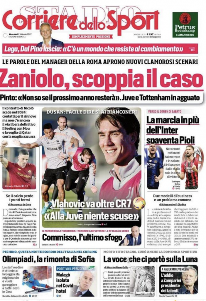 prima pagina
