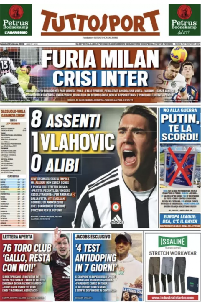 prima pagina