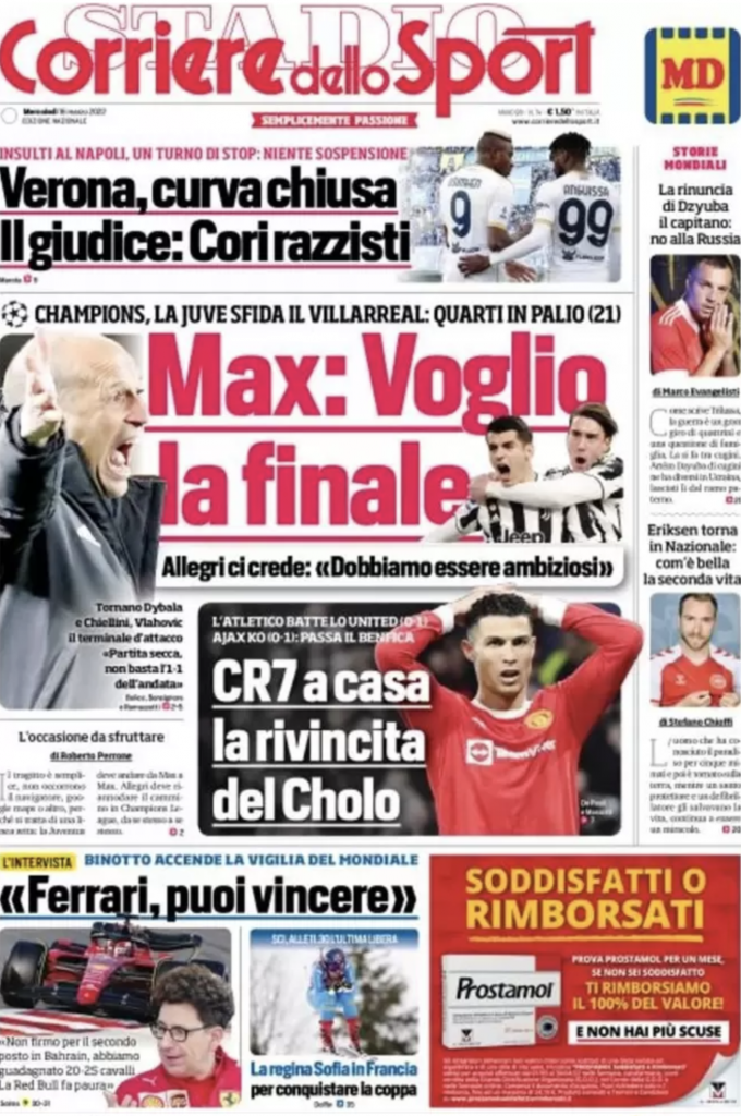 prima pagina