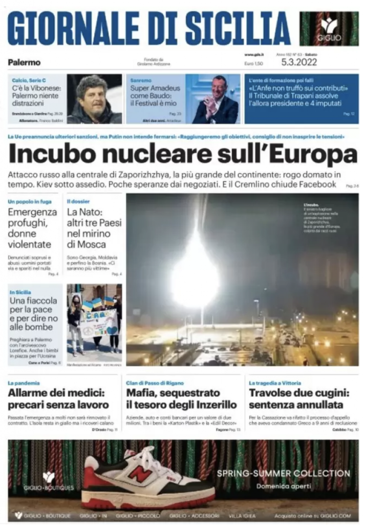 prima pagina