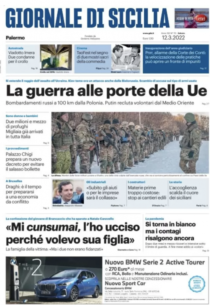 prima pagina