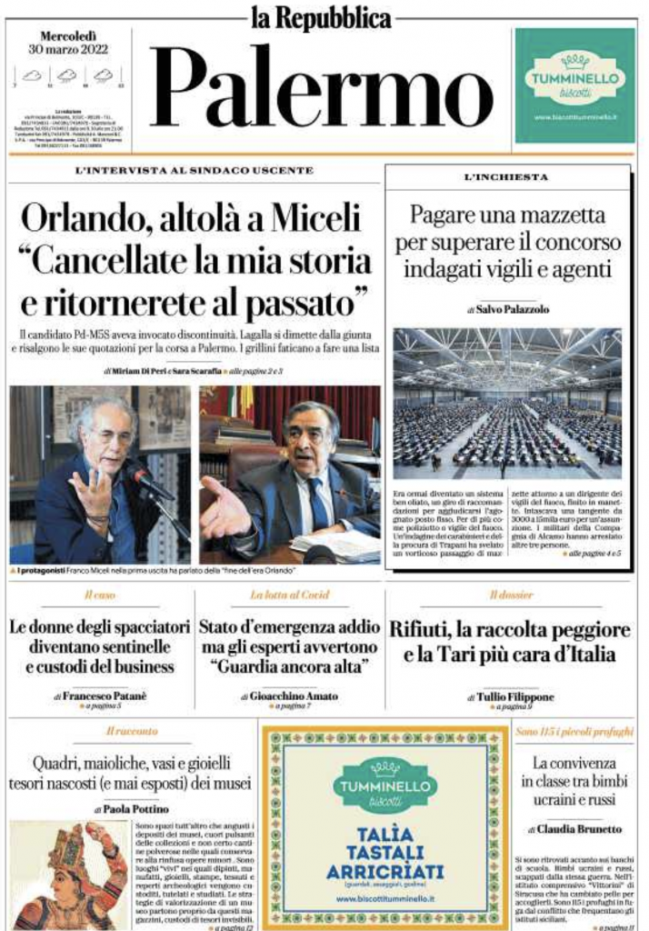 prima pagina