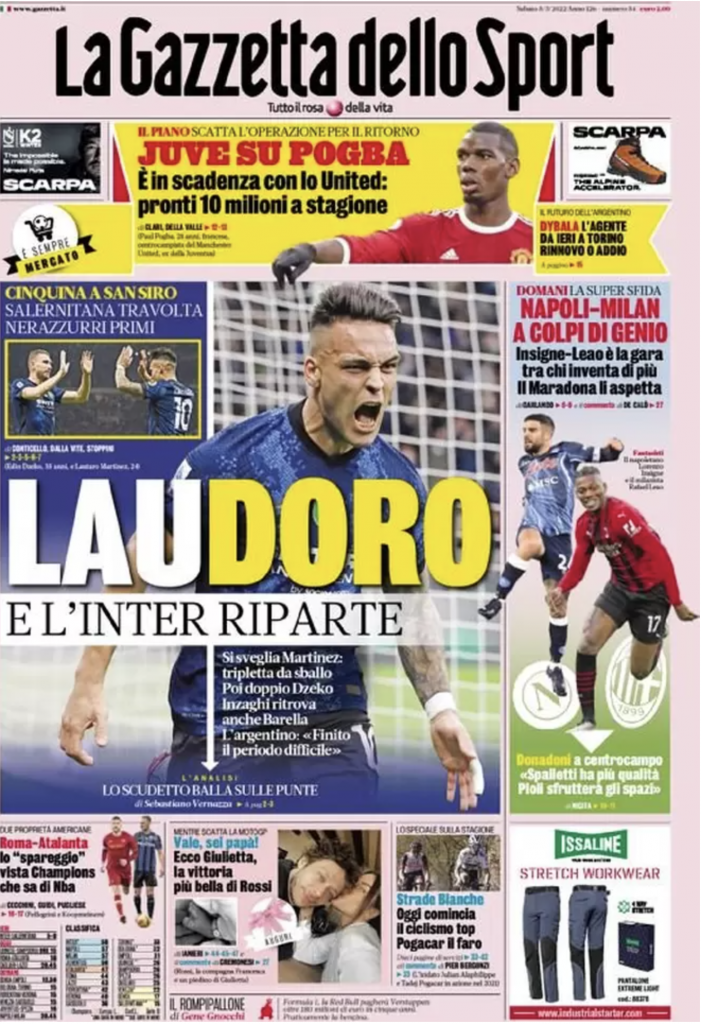 prima pagina