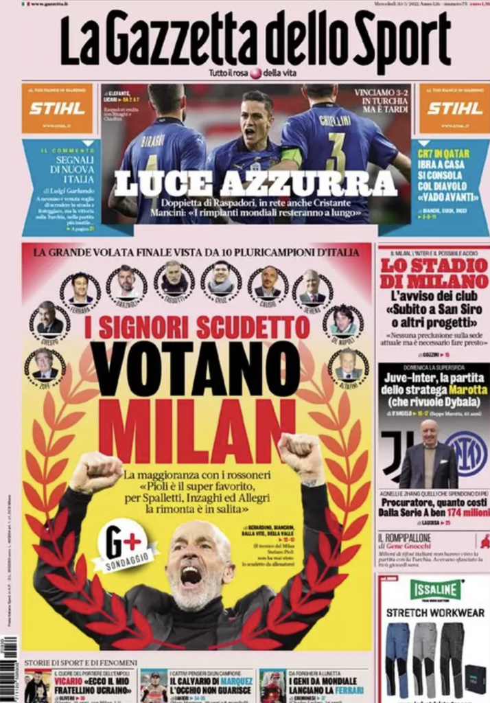 prima pagina