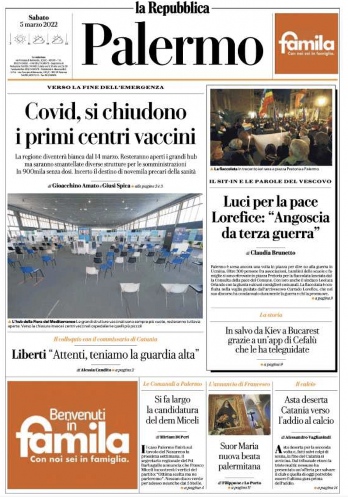 prima pagina