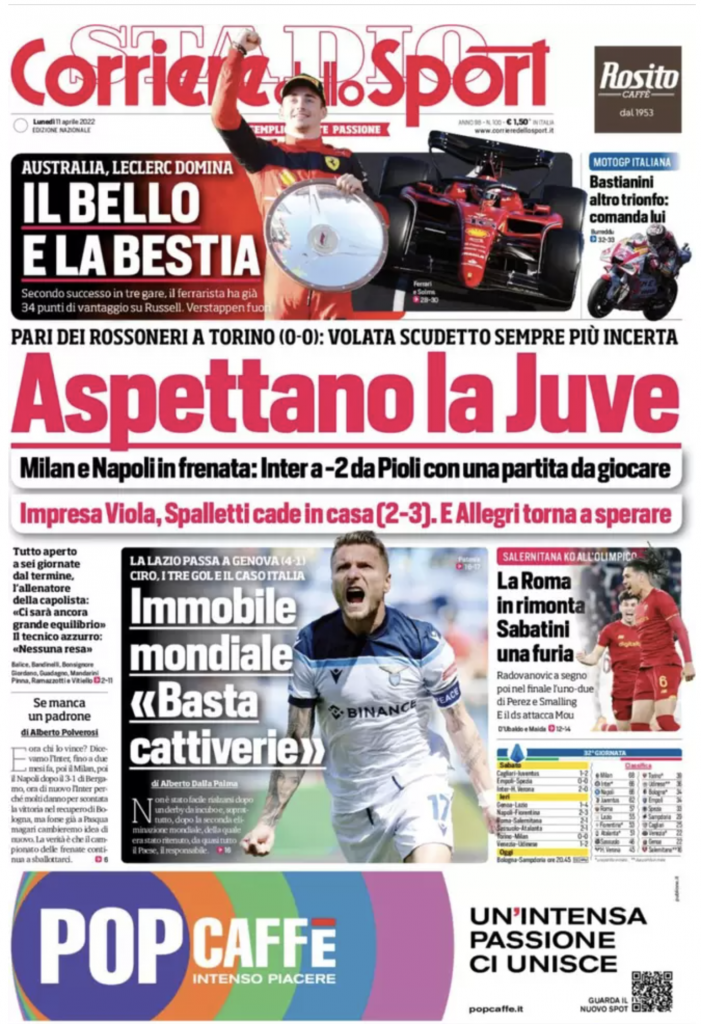 prima pagina