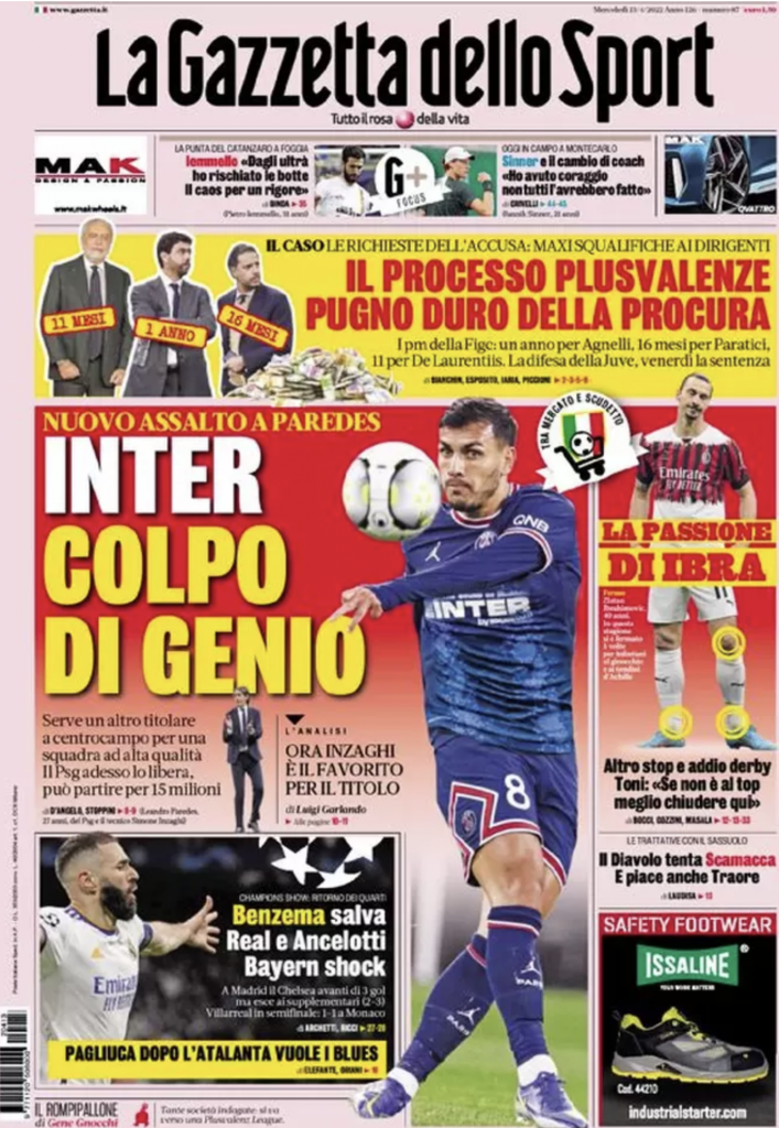prima pagina