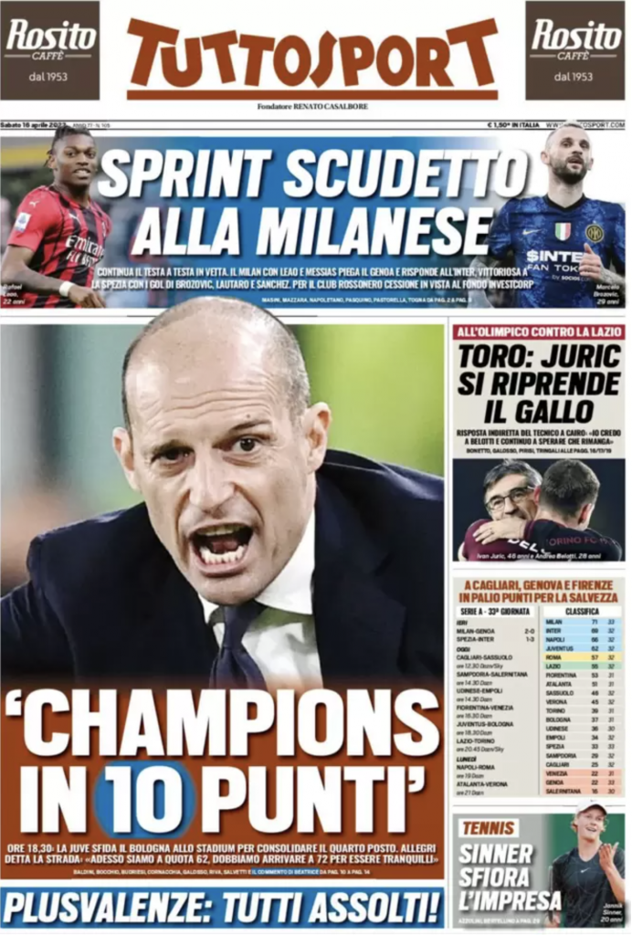 prima pagina