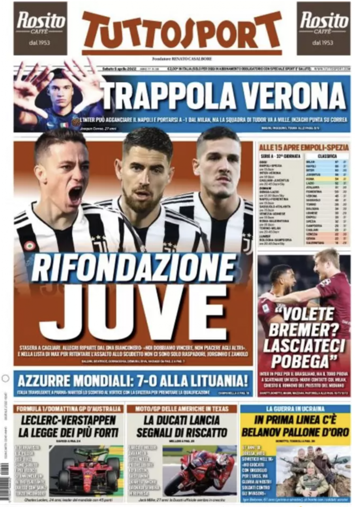 prima pagina