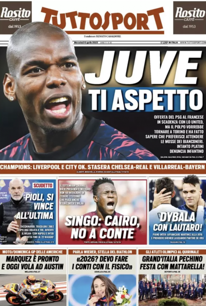 prima pagina