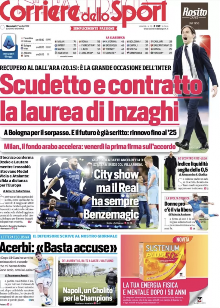 prima pagina