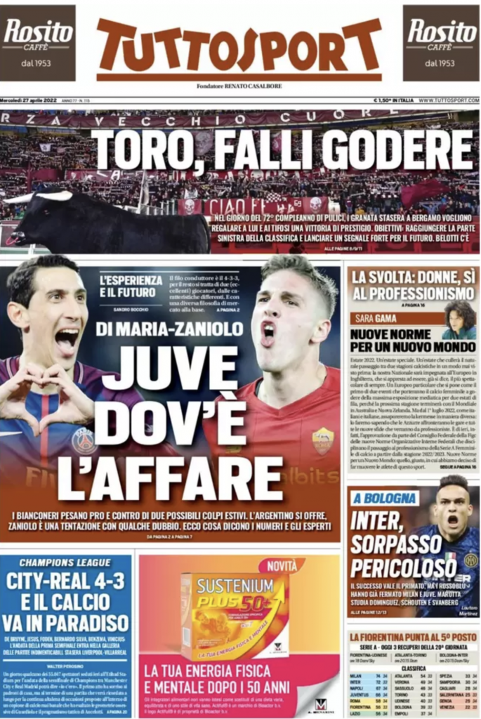 prima pagina