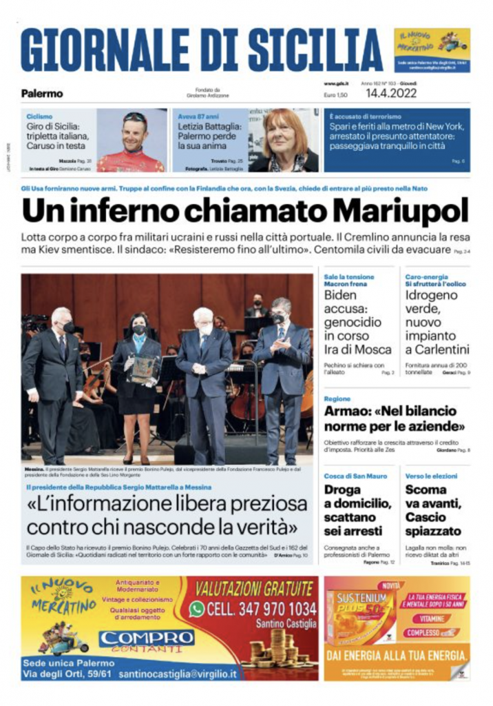 prima pagina