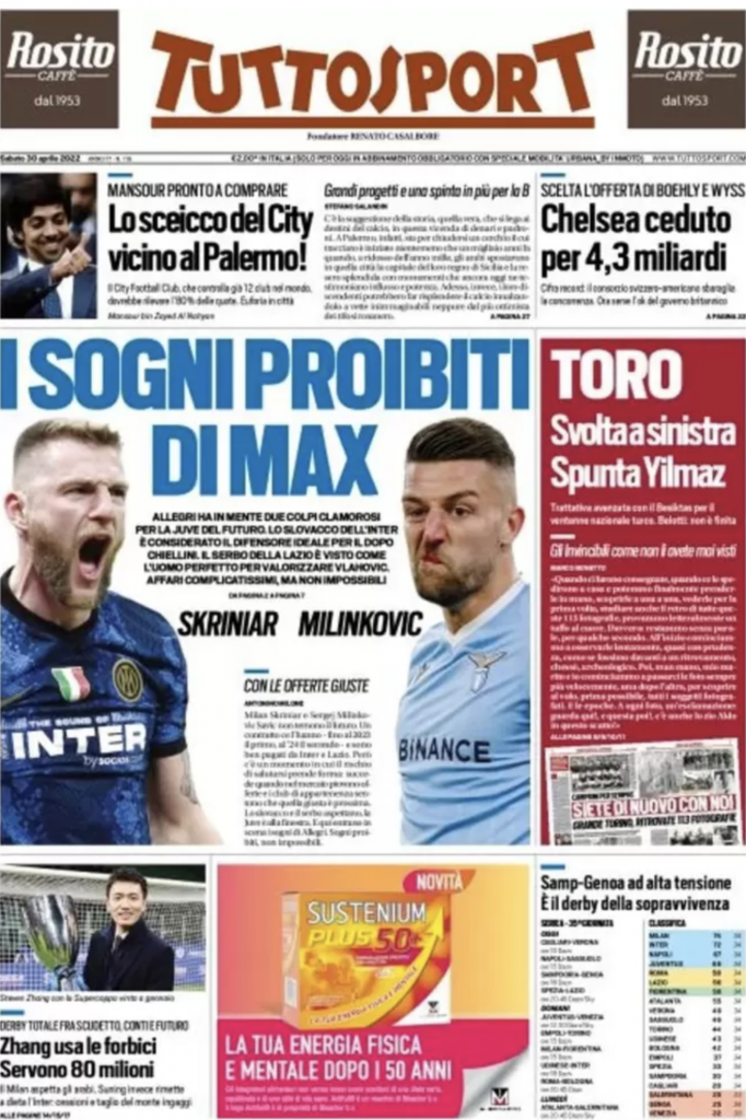 prima pagina