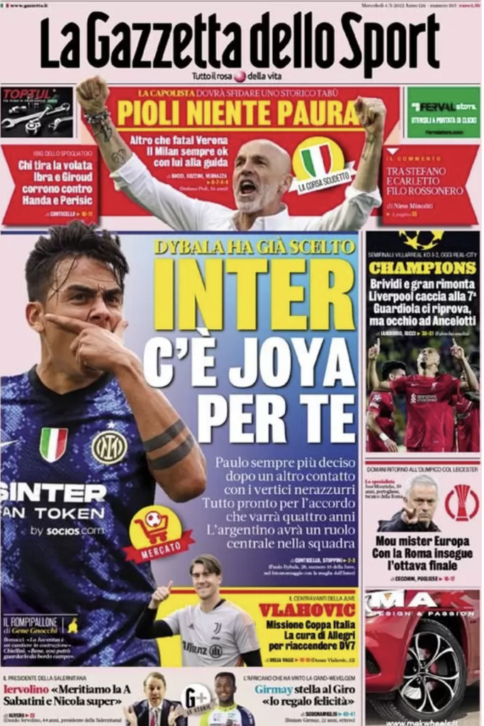 prima pagina