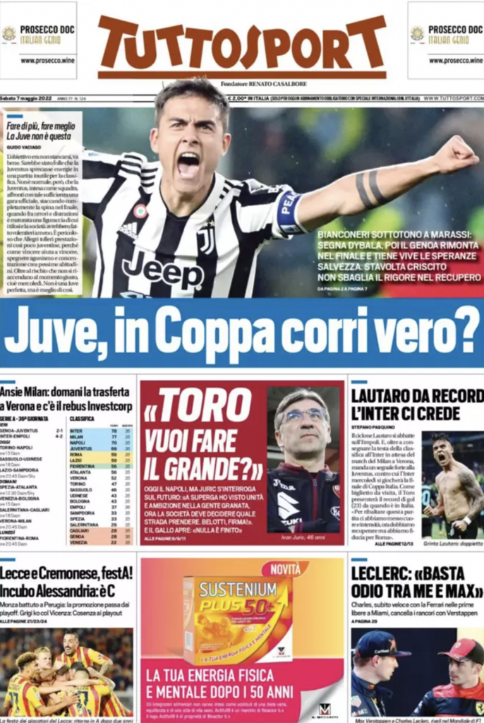prima pagina