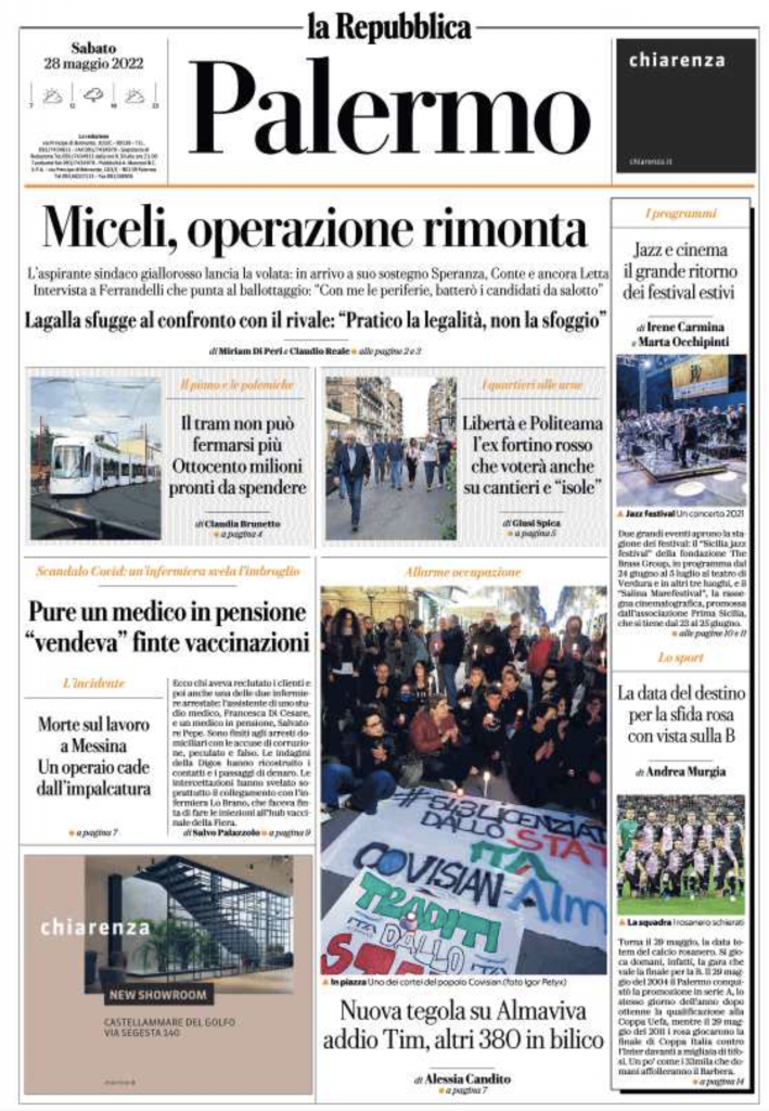 prima pagina