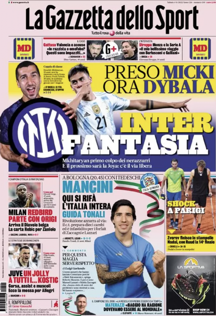 prima pagina