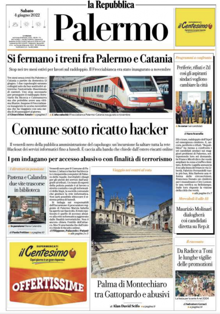 prima pagina