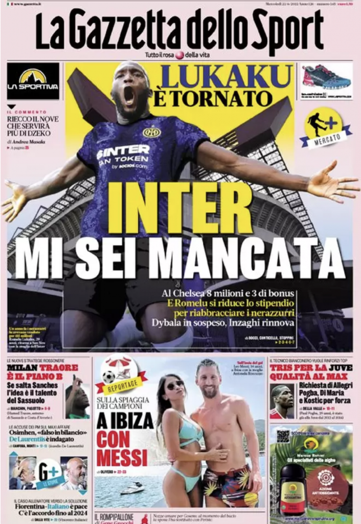 prima pagina