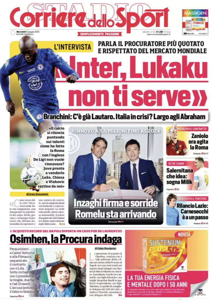 prima pagina