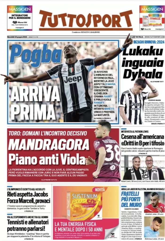 prima pagina
