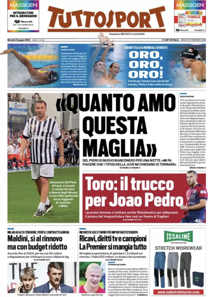 prima pagina