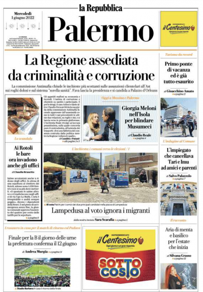 prima pagina