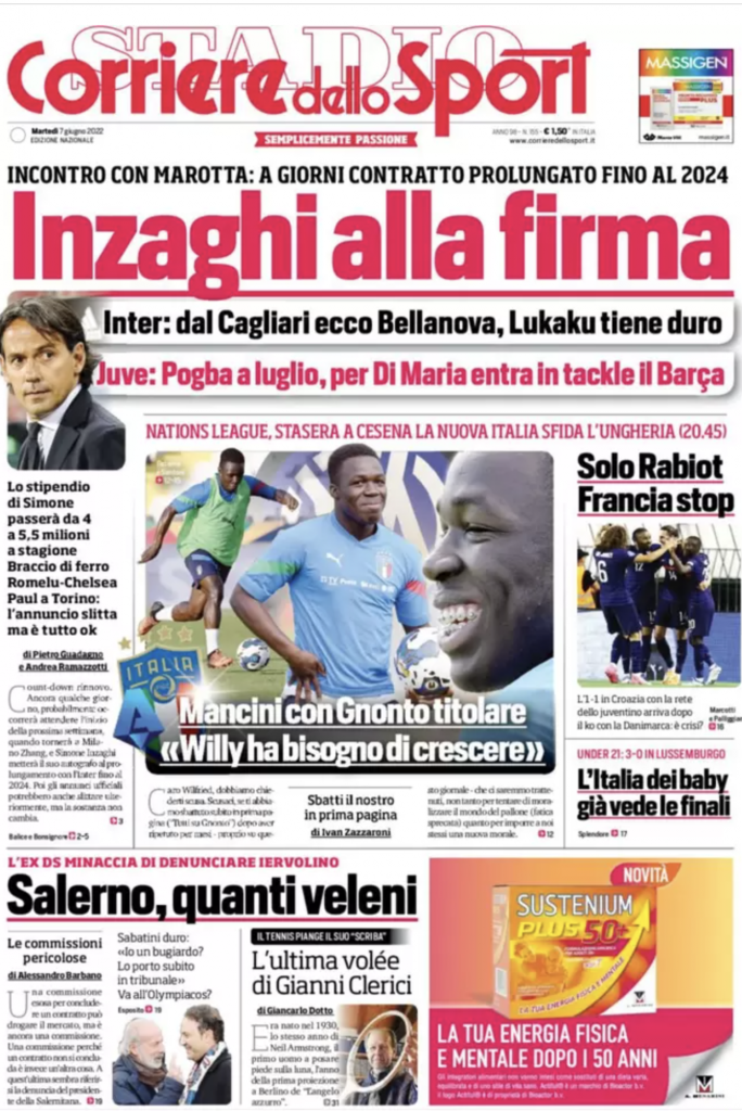 prima pagina