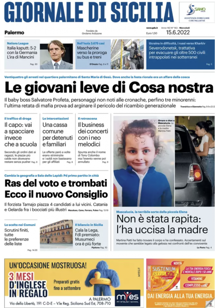 prima pagina